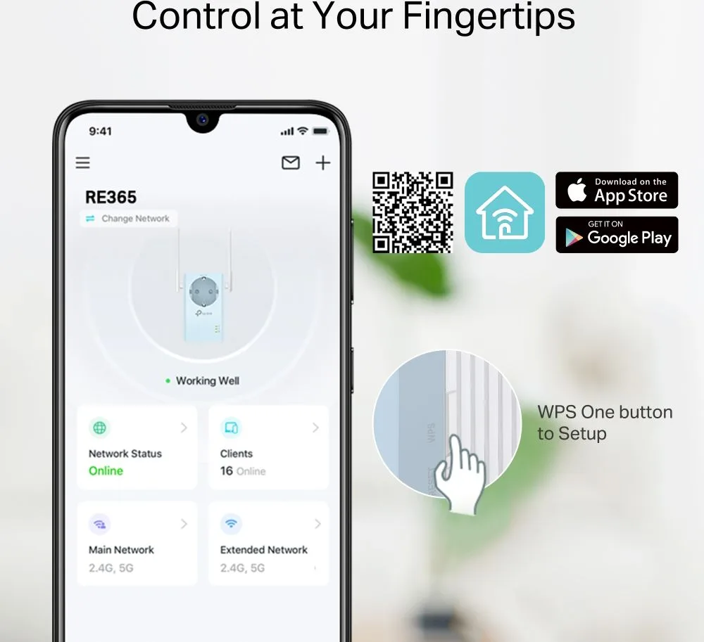 TP-LINK WiFi range extender RE365 με Passthrough, AC1200 1200Mbps, Ver. 3.0 — εικόνα 6