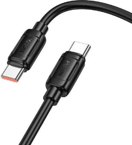 HOCO X115 Surpass καλώδιο φόρτισης, 60W, Type-C ΣΕ Type-C, 1M, μαύρο