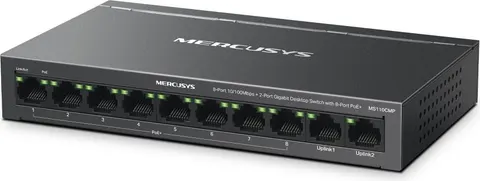 MERCUSYS Desktop Switch MS110CMP, 8x 10/100Mbps PoE+, 2x Gigabit, Ver. 1.0