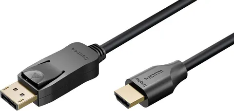 GOOBAY καλώδιο DisplayPort σε HDMI 80525, 8K/60Hz, 48 Gbps, 2m, μαύρο