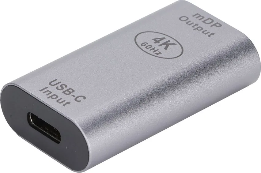 POWERTECH αντάπτορας USB-C σε Mini DisplayPort PTH-098, 4K/60Hz, γκρι — εικόνα 2