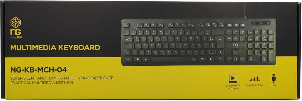 NG πληκτρολόγιο NG-KB-MCH-04 GR USB Black — εικόνα 2