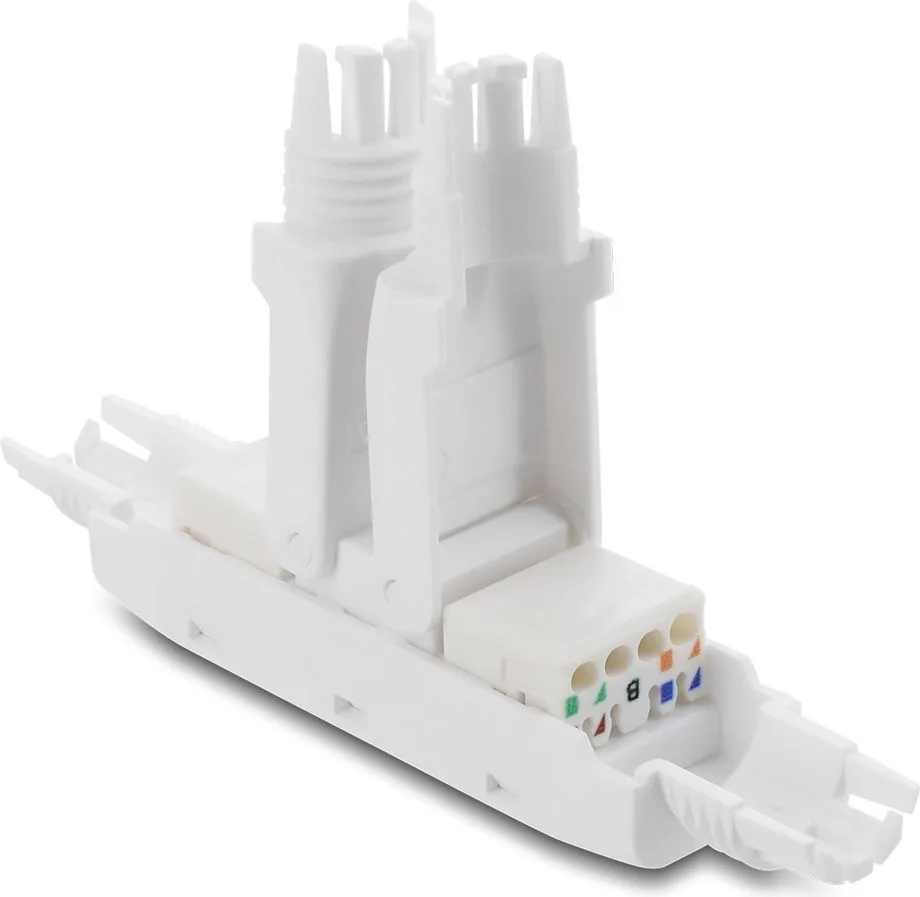DELOCK σύνδεσμος LSA 91126, CAT 6A unshielded, tool-free, λευκός — εικόνα 2