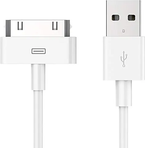 POWERTECH Καλώδιο USB 2.0 σε iPad & iPhone 4/4S CAB-U024, λευκό, 1m