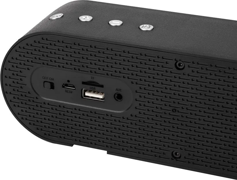 POWERTECH soundbar PT-986, 10W RMS, TWS, FM, 1200mAh, μαύρο — εικόνα 3