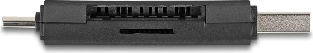 DELOCK card reader 91020 για SD & micro SD, USB/USB-C σύνδεση, 5Gbps, μαύρο — εικόνα 4