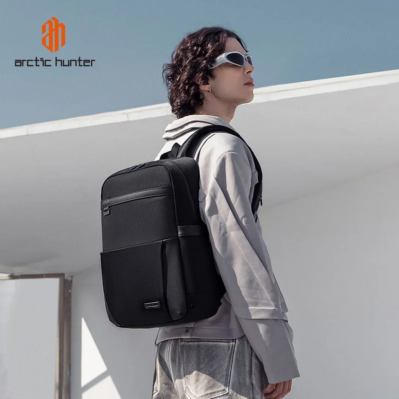 ARCTIC HUNTER τσάντα πλάτης B00811 με θήκη laptop 15.6", 16.5L, μαύρη — εικόνα 2