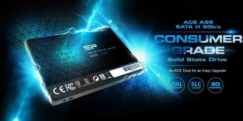 SILICON POWER SSD A55 512GB, 2.5", SATA III, 500-450MB/s, 7mm — εικόνα 2