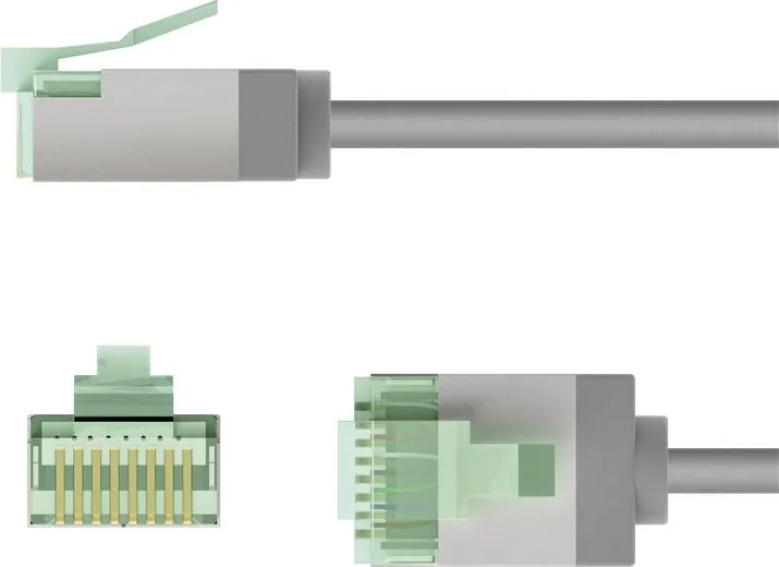 GOOBAY καλώδιο δικτύου 74347, CAT 8.1 U/FTP, ultra slim, copper, 40Gbps, 2m, γκρι — εικόνα 7