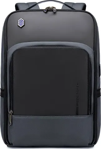 ARCTIC HUNTER τσάντα πλάτης B00403 με θήκη laptop 15.6", USB, 19L, γκρι