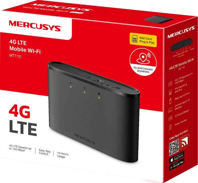 MERCUSYS router MT110, 4G LTE, WiFi 150 Mbps, 2200mAh, Ver. 2.0 — εικόνα 9