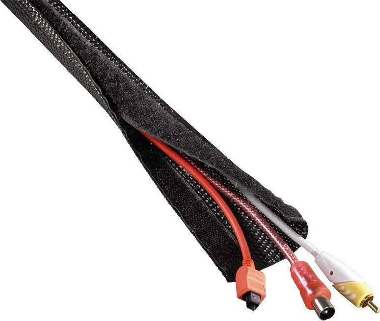 POWERTECH δεματικό καλωδίων τύπου Flex Wrap TIES-001, 1.8m, μαύρο — εικόνα 6