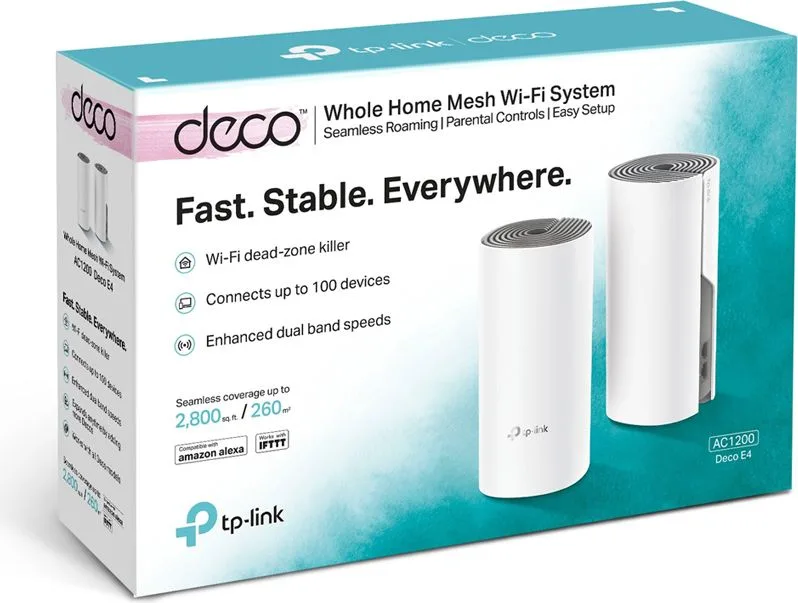 TP-LINK Home Mesh Wi-Fi System DECO E4, AC1200, 2τμχ, Ver. 2.0 — εικόνα 4
