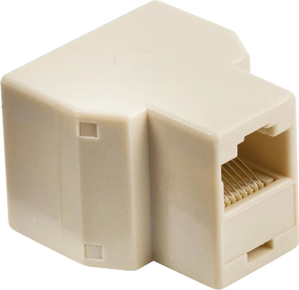POWERTECH Αντάπτορας RJ45 (F) σε 2x RJ45 (F) CAB-N128, λευκό — εικόνα 2