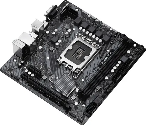 ASROCK μητρική H610M-HVS, 2x DDR4, s1700, USB 3.2 Gen1, mATX