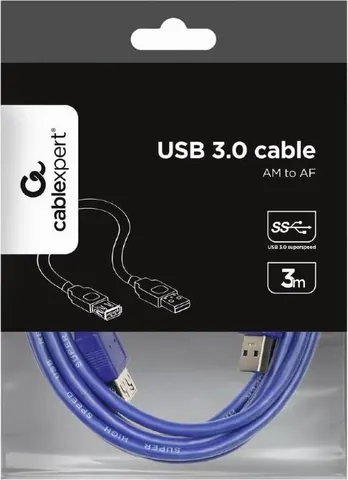 GEMBIRD καλώδιο USB Extension 3.0 Male-Female με ΦΕΡΡΙΤΗ 1.8m