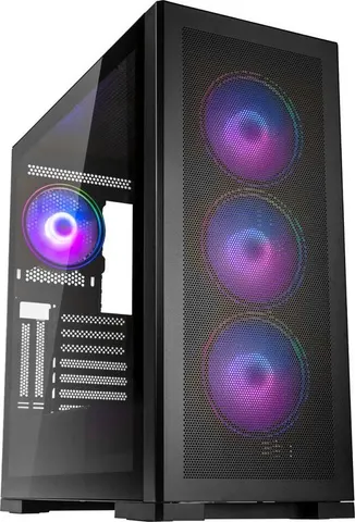 Kolink Unity Meshbay ARGB Midi ATX Tower Case - 400mm clearance (4 pre-installed fans & controller)