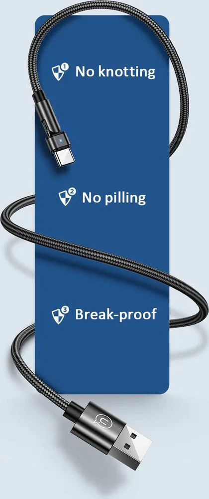 USAMS καλώδιο USB-C σε USB SJ477, περιστρεφόμενο βύσμα, 2A, 1m, πράσινο — εικόνα 4