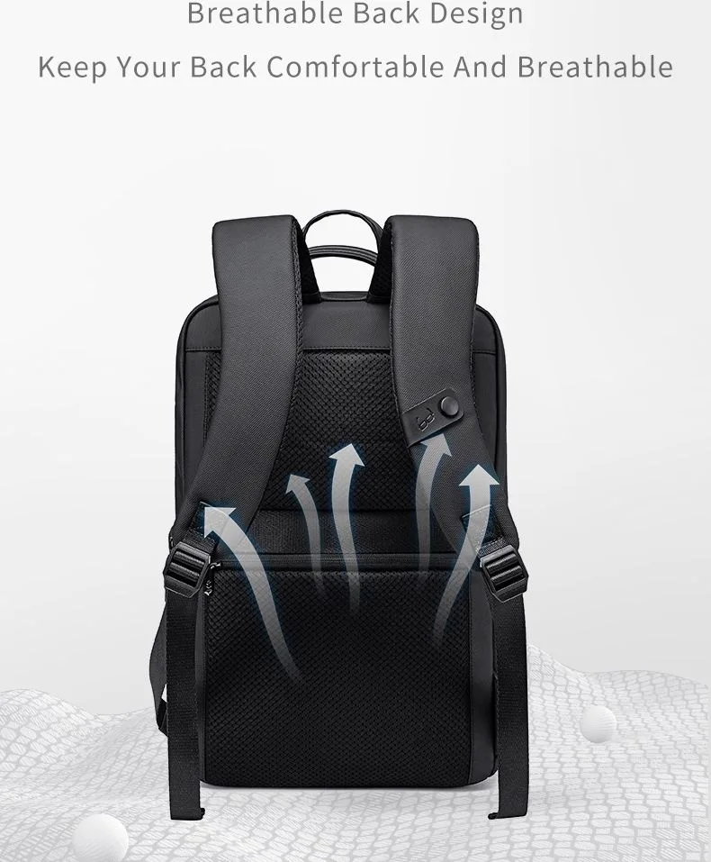 ARCTIC HUNTER τσάντα πλάτης B00872 με θήκη laptop 15.6", 14.5L, γκρι — εικόνα 7