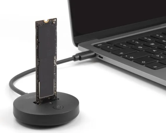 DELOCK docking station για M.2 NVMe/SATA SSD 64254, 10Gbps, μαύρο — εικόνα 2