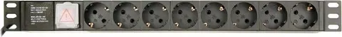 ENERGENIE πολύμπριζο 8 ΘΕΣΕΩΝ Schuko, Rack Mount, 1U, 10A, 3M, C14.