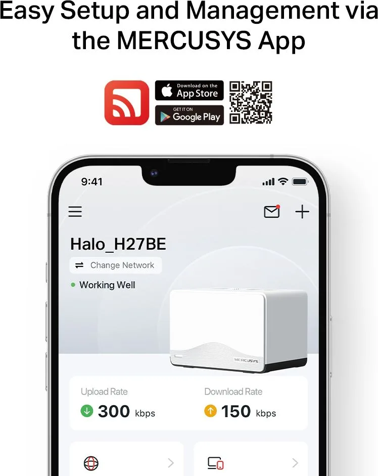 MERCUSYS Whole Home Mesh Wi-Fi 7 System Halo H27BE, 3.6Gbps Dual Band, 2τμχ, V.1.0 — εικόνα 6