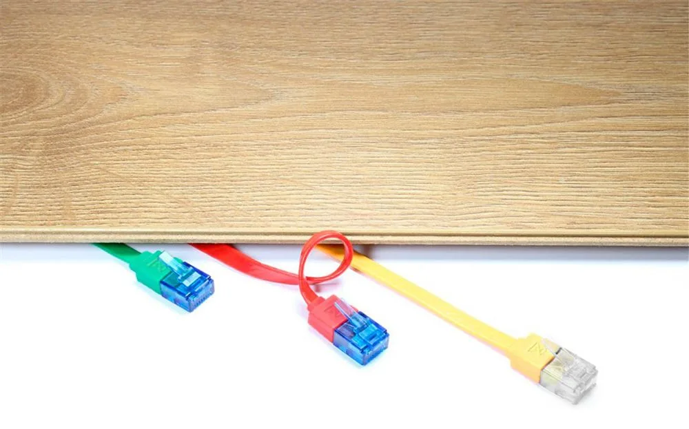 GOOBAY καλώδιο δικτύου 96369, CAT 6A U/UTP, flat, 500MHz, Copper, 10m, λευκό — εικόνα 3
