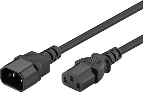 POWERTECH καλώδιο τροφοδοσίας προεκταση CAB-P004 3x 0.75mm², 1.5m, μαύρο
