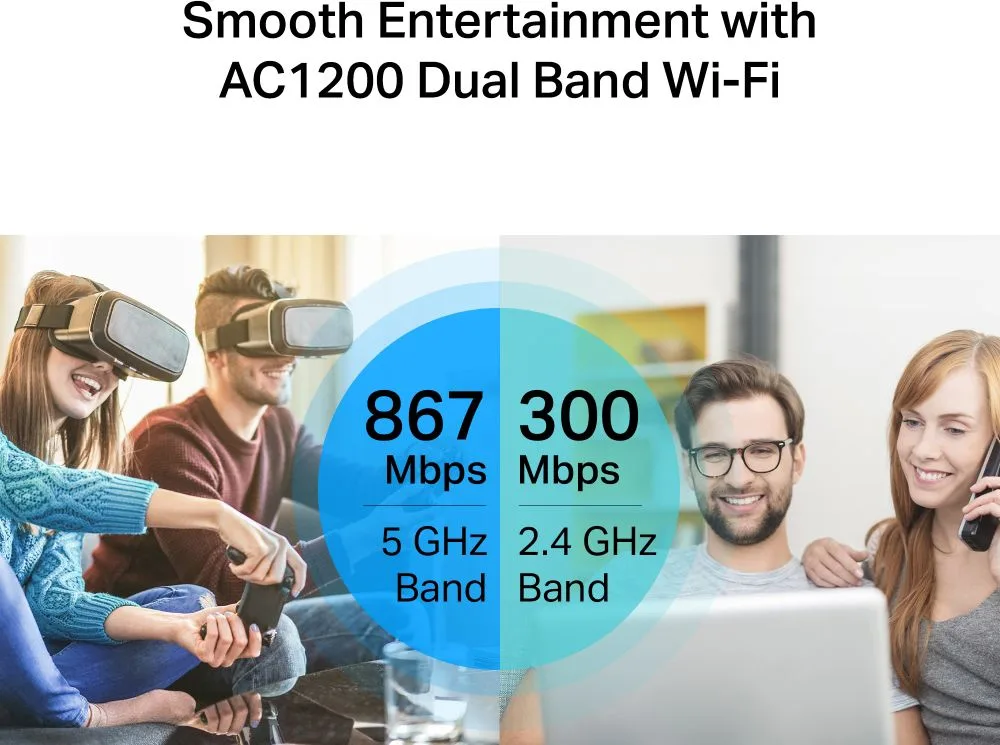 TP-LINK router Archer C6, Wi-Fi 1200Mbps AC1200, MU-MIMO, V6.0 — εικόνα 3