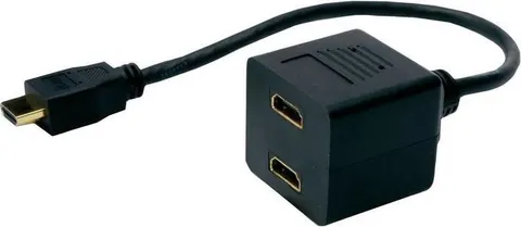 POWERTECH HDMI splitter CAB-H053, 2 σε 1, μαύρο