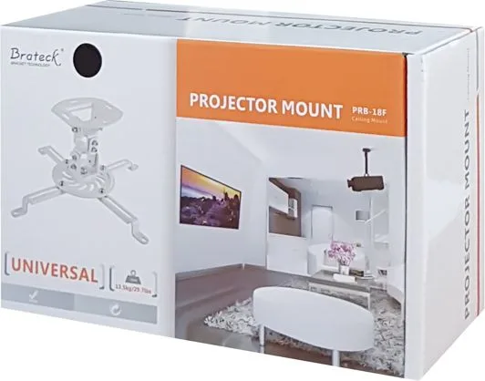 BRATECK Βάση για projectors PRB-18F, οροφής, 360° περιστροφή, έως 13.5kg — εικόνα 4