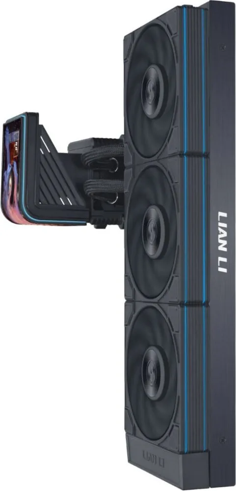 LIAN LI HydroShift II OLED Curved 360P28 - 360mm AIO Water Cooling - 6.67" 2Κ Display - Black — εικόνα 2