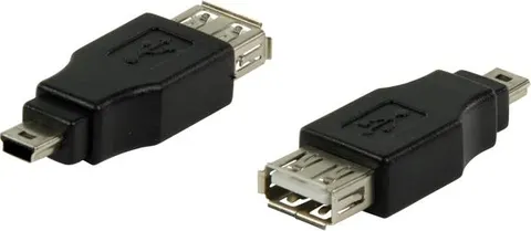 POWERTECH αντάπτορας USB σε USB Mini CAB-U141, μαύρος