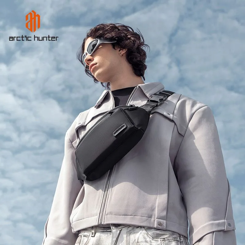 ARCTIC HUNTER τσάντα Crossbody XB00837, 3.5L, μαύρη — εικόνα 2
