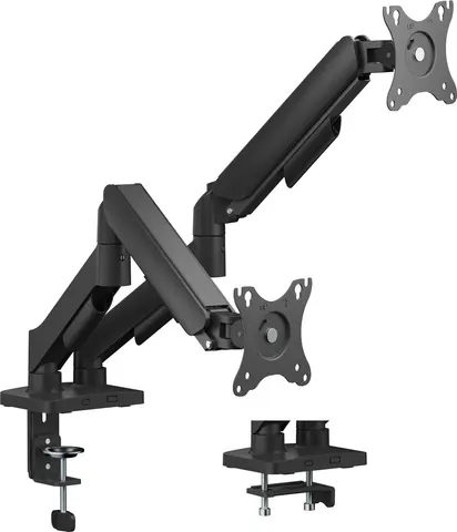 POWERTECH βάση γραφείου για 2x οθόνες PT-1425, 17-32", έως 9kg