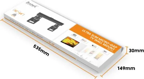 BRATECK επιτοίχια βάση τηλεόρασης LED-1944, 32-65", έως 75kg, ultra slim, fixed — εικόνα 6