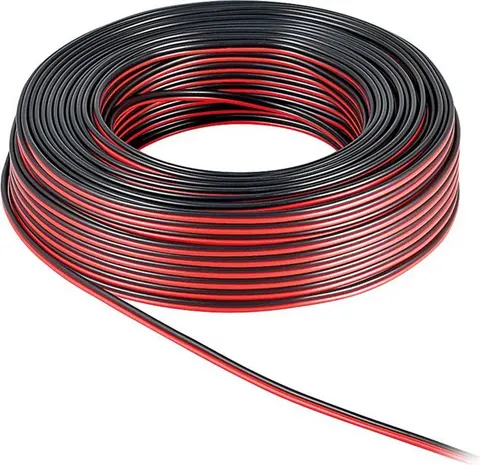 POWERTECH καλώδιο ήχου 2x 0.75mm² CAB-SP004, CCA, 10m, μαύρο & κόκκινο