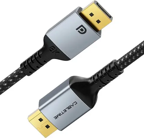 CABLETIME καλώδιο DisplayPort CT-DP8K, 32.4Gbps, 8K/60Hz, 1m, μαύρο