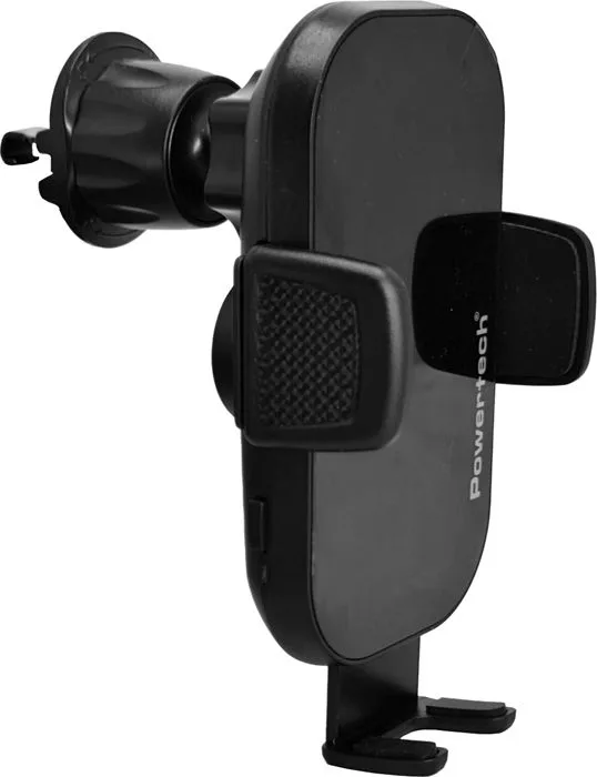 POWERTECH ασύρματος φορτιστής & βάση αυτοκινήτου PT-1271, 15W, μαύρος — εικόνα 2