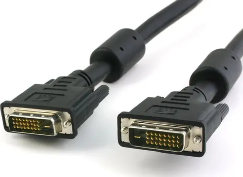 POWERTECH καλώδιο DVI-D 24+1 CAB-DVI003, 2x Ferrites, 1.5m, μαύρο