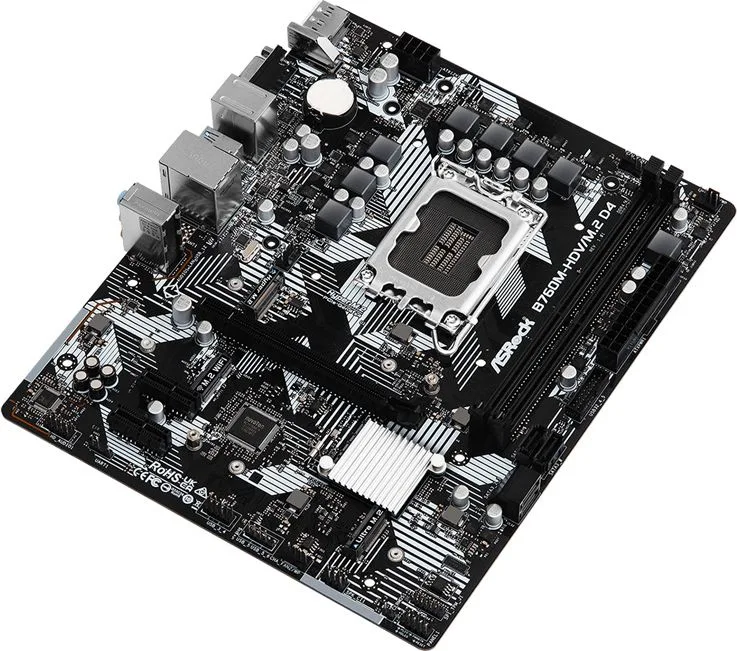 ASROCK μητρική B760M-HDV/M.2 D4, 2x DDR4, s1700, USB 3.2 Gen1, mATX — εικόνα 4