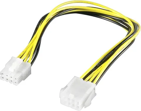 POWERTECH καλώδιο για MB 8pin αρσενικό σε 8pin θηλυκό CAB-W008, 20cm