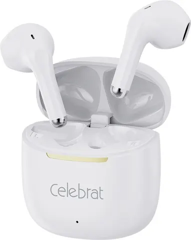 CELEBRAT earphones με θήκη φόρτισης W79, True Wireless, 13mm, 30/300mAh, λευκά