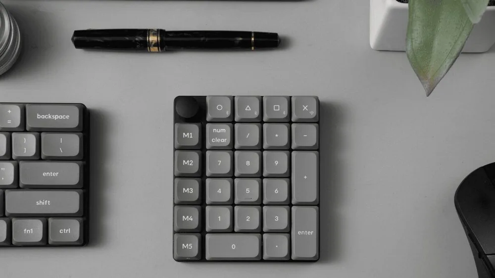 Keychron K0 Max (K0M-H1) QMK Wireless Custom Num Pad Mechanical Low Profile Red Switch RGB Hot-Swap — εικόνα 3