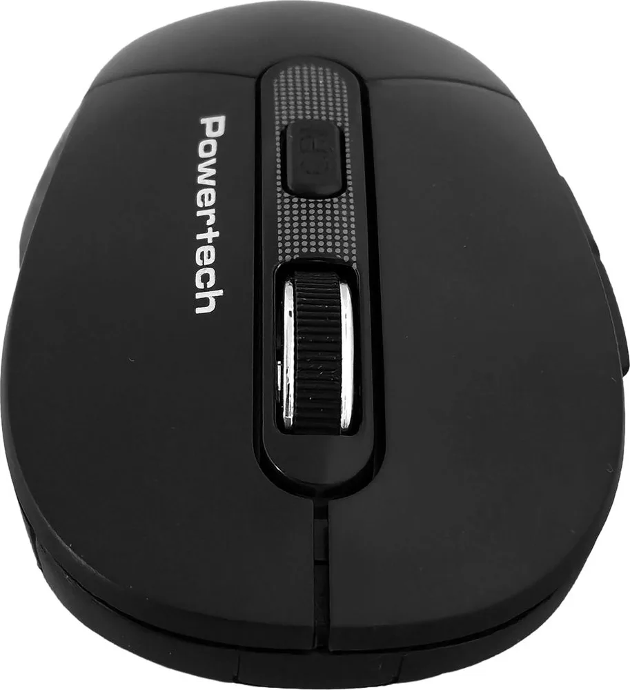 POWERTECH ασύρματο ποντίκι PT-1466, USB δέκτης, έως 1600DPI, μαύρο — εικόνα 4