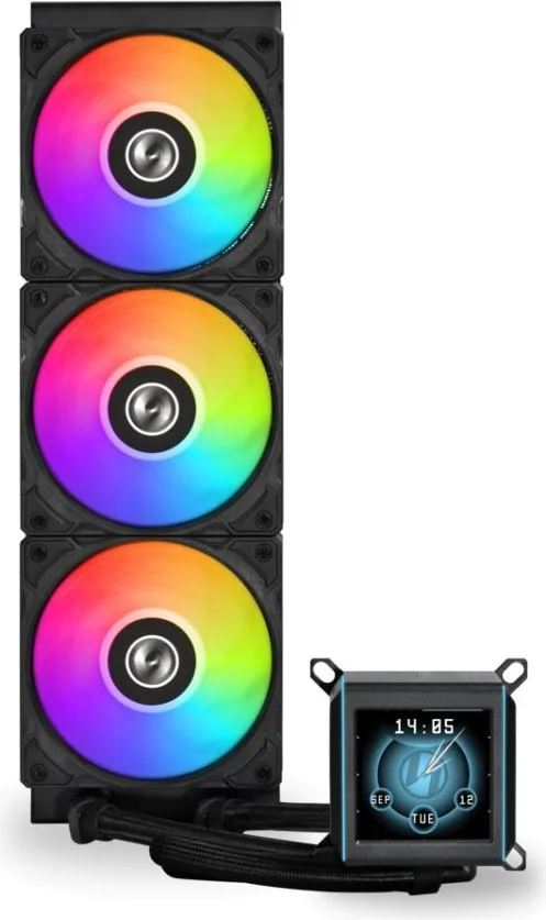 LIAN LI Galahad II LCD 360 Black - AIO GPU Liquid Cooler with ARGB Fans — εικόνα 2