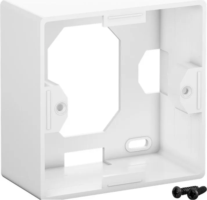 GOOBAY επιτοίχια πρίζα CAT 6 68244, 2x RJ45, 80x80mm, λευκή — εικόνα 3