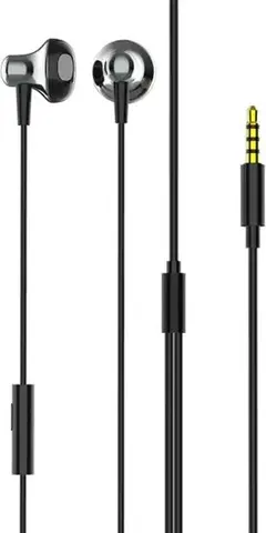 LDNIO earphones με μικρόφωνο HP08, 3.5mm σύνδεση, Φ13mm, 1.2m, γκρι