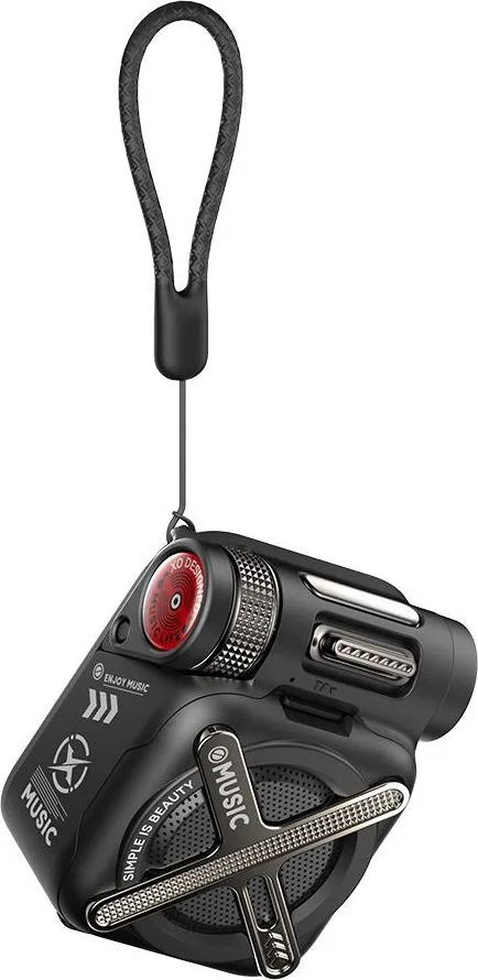 XO F72 Mecha φορητό ηχείο Bluetooth, μαύρο — εικόνα 3
