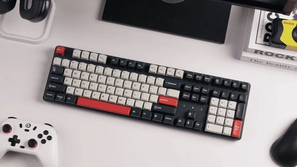Keychron J5 (KJ5-H1Z) QMK Wireless Mechanical Keyboard Red Switch Hot-Swap RGB 100% US Dark Blue — εικόνα 5